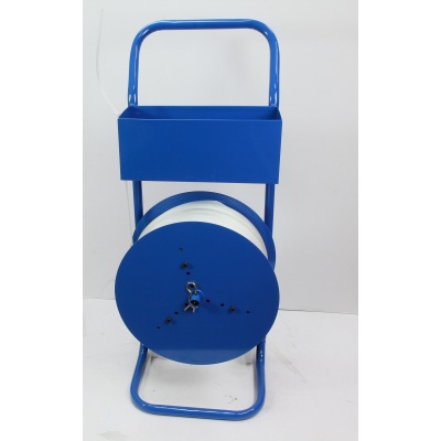Haspelwagen verrijdbaar, blauw PP- en pol.band Haspelwagen verrijdbaar, blauw PP- en pol.band