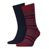 Afbeelding van Tommy Hilfiger 2 pack heren sokken 472001001 845 tibetan red