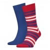 Afbeelding van Tommy Hilfiger 2 pack heren sokken 472001001 861 ribbon red