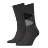 Afbeelding van Tommy Hilfiger 2 pack heren sokken 391156 201 antracite