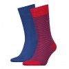 Afbeelding van Tommy Hilfiger 2 pack heren sokken 342029001 861 ribbon red
