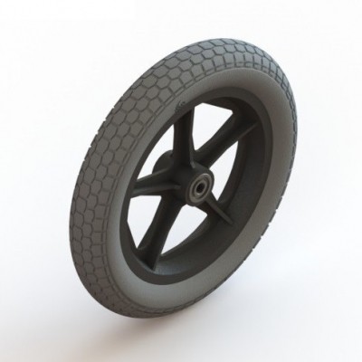 Wiel 12inch compleet massief Wiel 12inch compleet massief