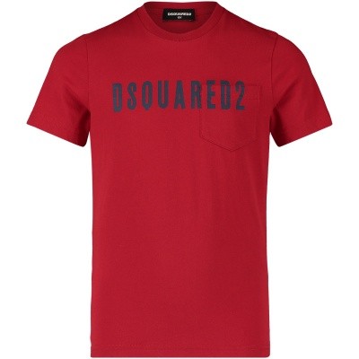 Afbeelding van Dsquared2 DQ02V3 kinder t-shirt rood
