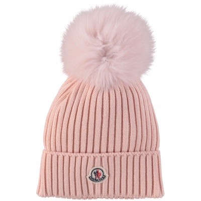 Afbeelding van Moncler 0025605 kindermuts licht roze
