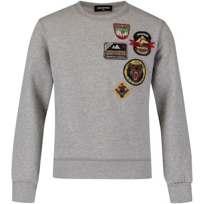 Afbeelding van Dsquared2 DQ02VY kindertrui grijs