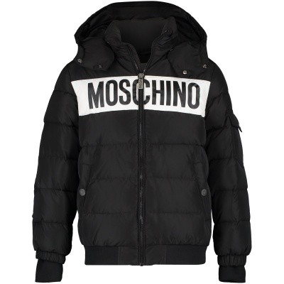 Afbeelding van Moschino HUS01R kinderjas zwart