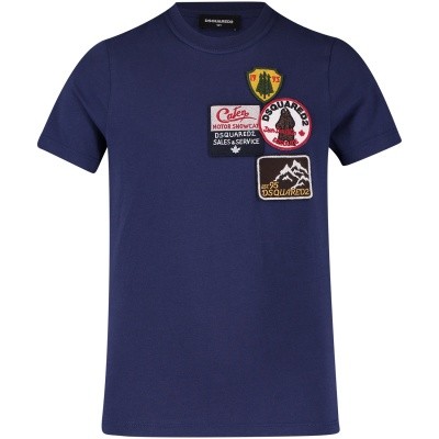 Afbeelding van Dsquared2 DQ02V2 kinder t-shirt blauw