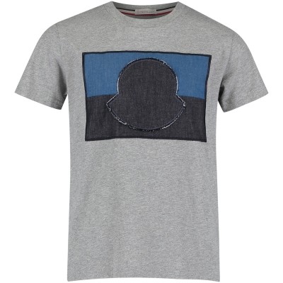 Afbeelding van Moncler 8018850 kinder t-shirt grijs