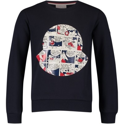 Afbeelding van Moncler 8021050 kindertrui navy